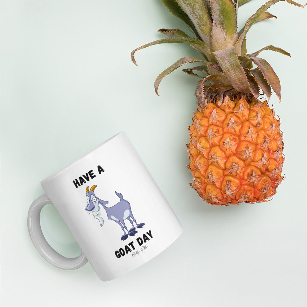 Have A GOAT Day - Bearded Goat: White Glossy Mug