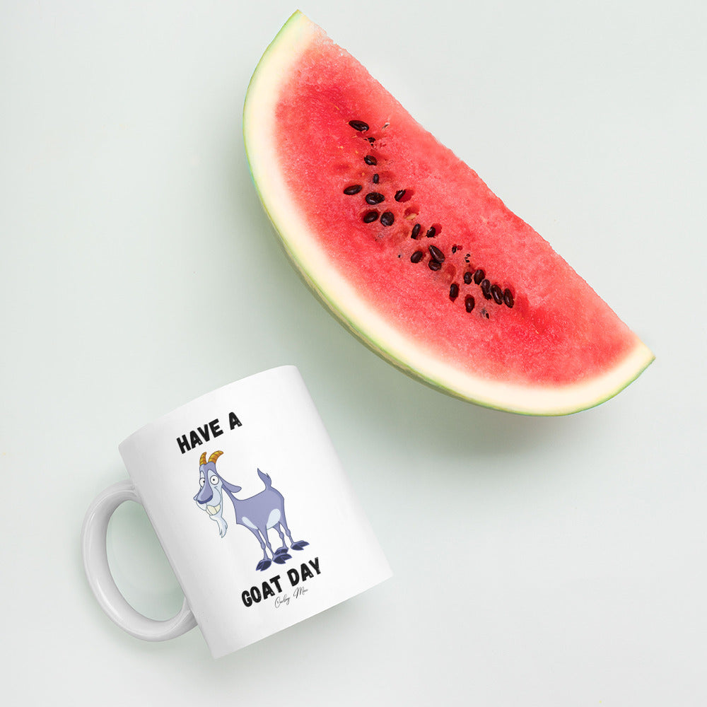 Have A GOAT Day - Bearded Goat: White Glossy Mug