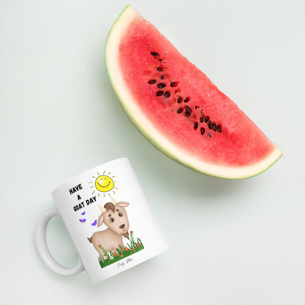 Have A GOAT Day - Sunshine: White Glossy Mug