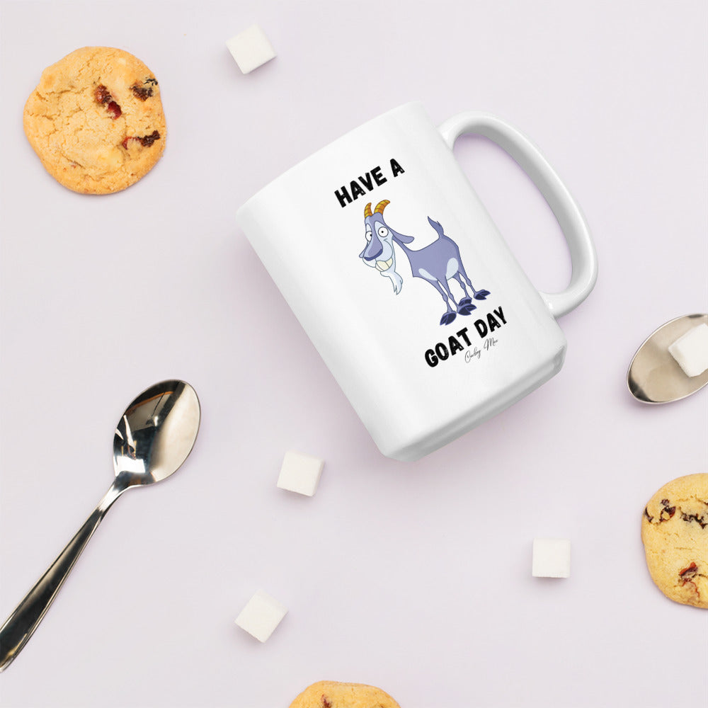 Have A GOAT Day - Bearded Goat: White Glossy Mug