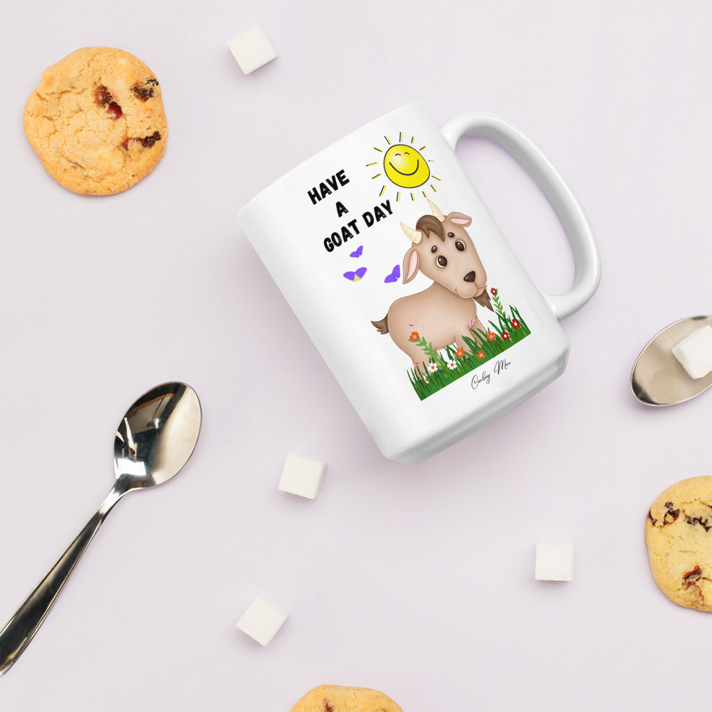 Have A GOAT Day - Sunshine: White Glossy Mug