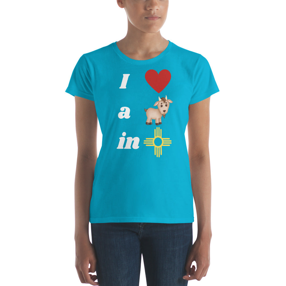 I Love A Goat In New Mexico: Women's Short Sleeve T-shirt