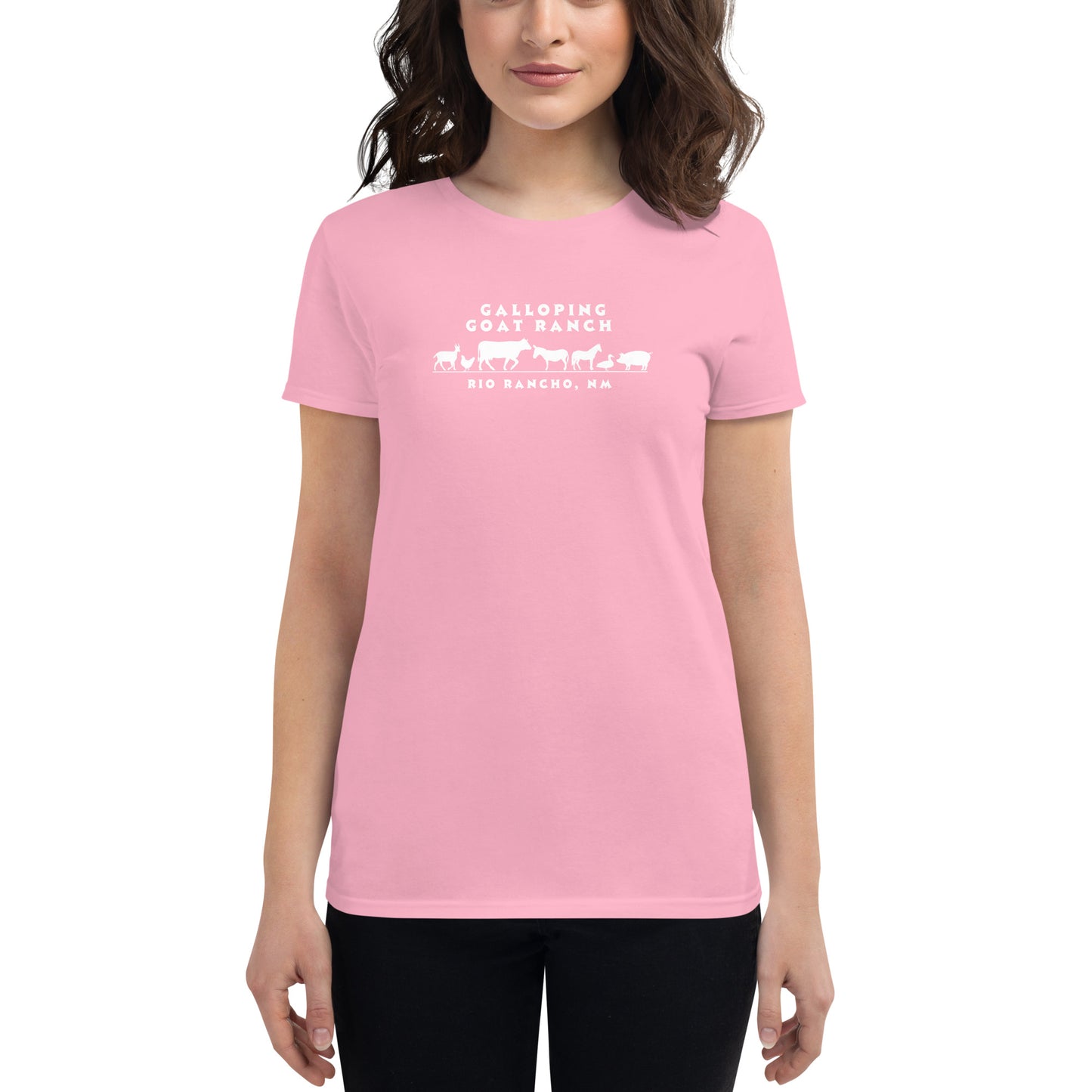 a. Galloping Goat Ranch Animals: Women's Short Sleeve T-shirt
