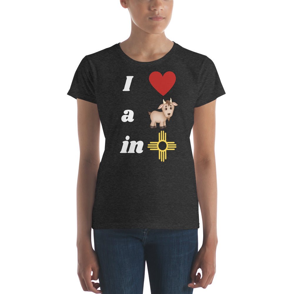 I Love A Goat In New Mexico: Women's Short Sleeve T-shirt