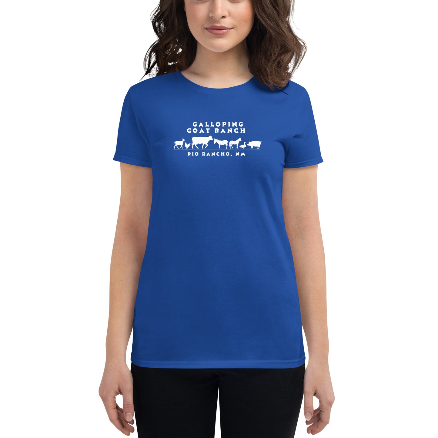 a. Galloping Goat Ranch Animals: Women's Short Sleeve T-shirt
