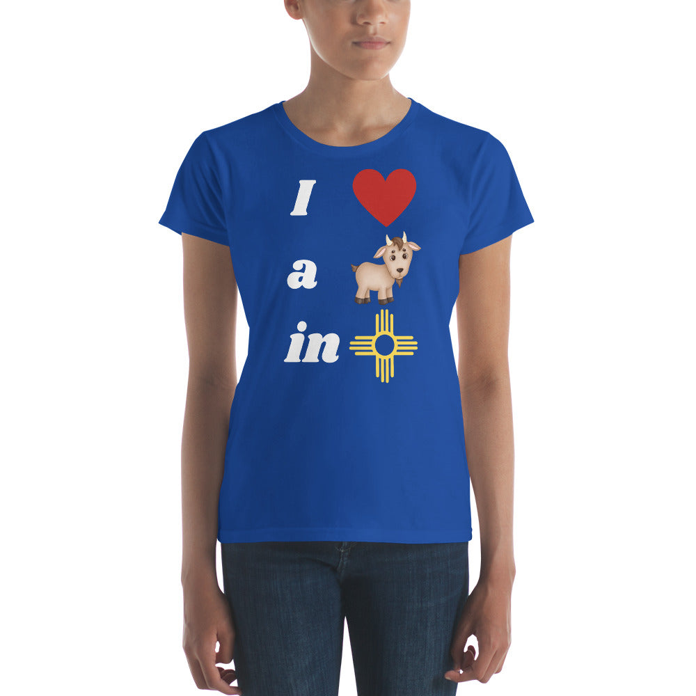 I Love A Goat In New Mexico: Women's Short Sleeve T-shirt