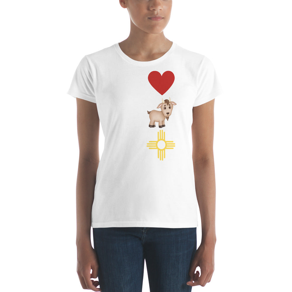 I Love A Goat In New Mexico: Women's Short Sleeve T-shirt