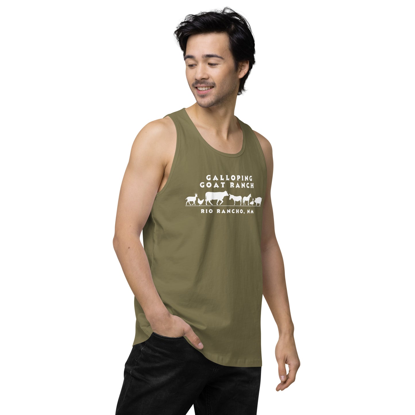 Galloping Goat Ranch: Men’s premium tank top