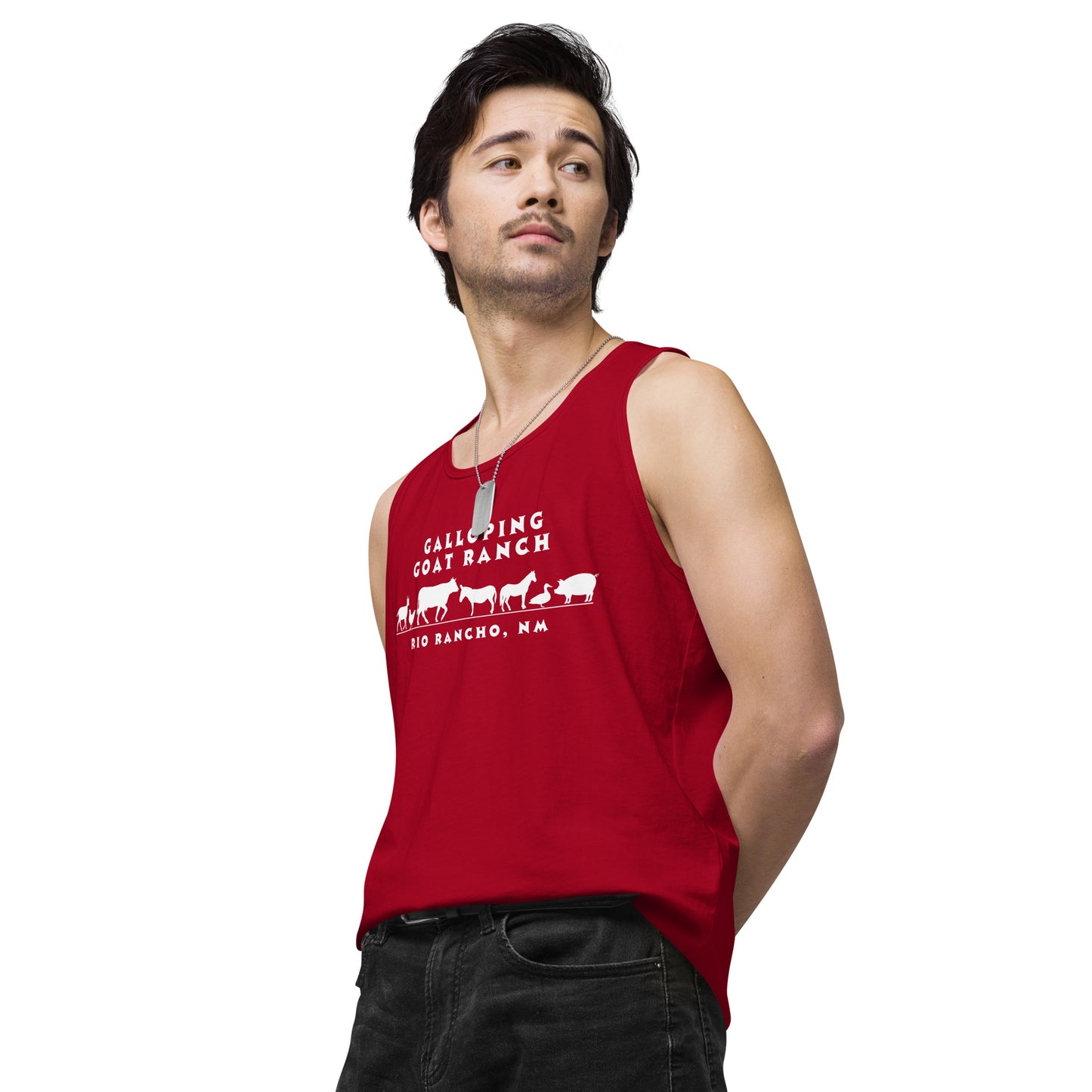 Galloping Goat Ranch: Men’s premium tank top