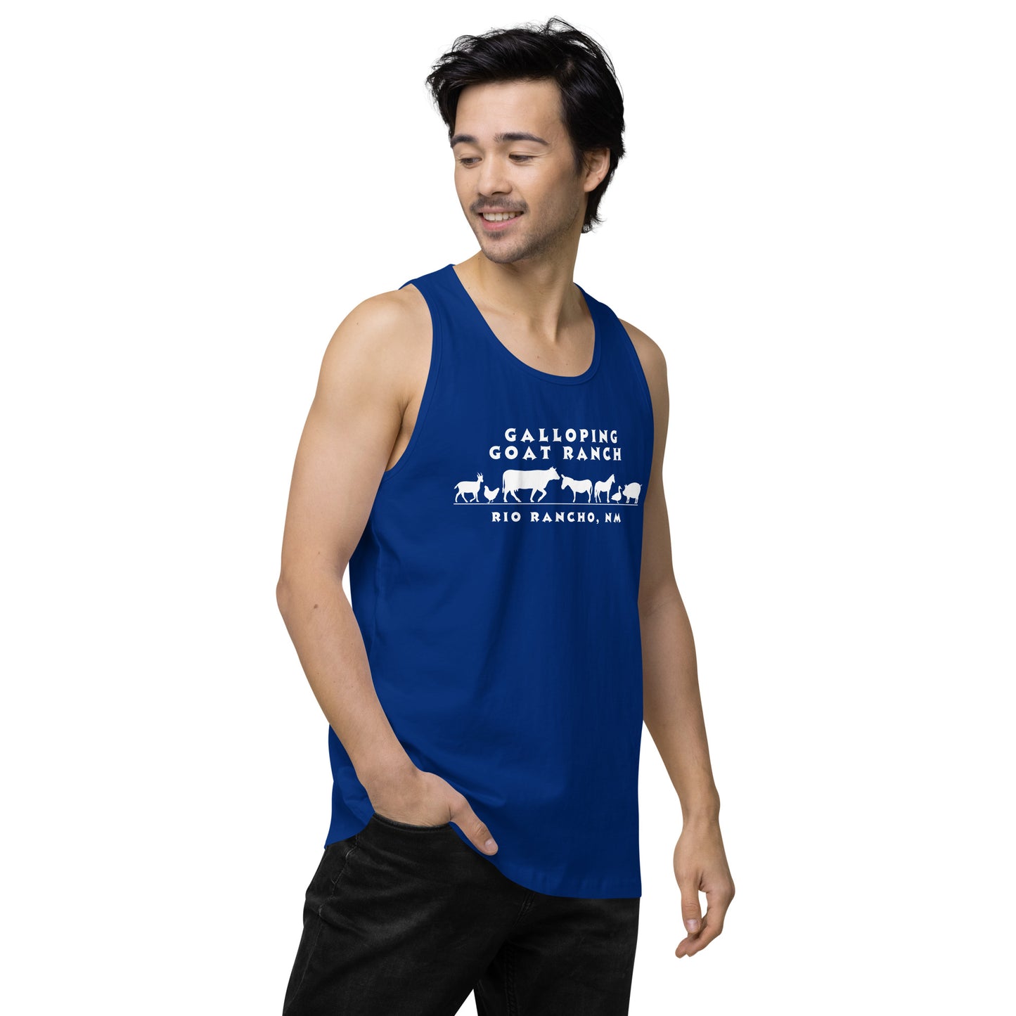 Galloping Goat Ranch: Men’s premium tank top