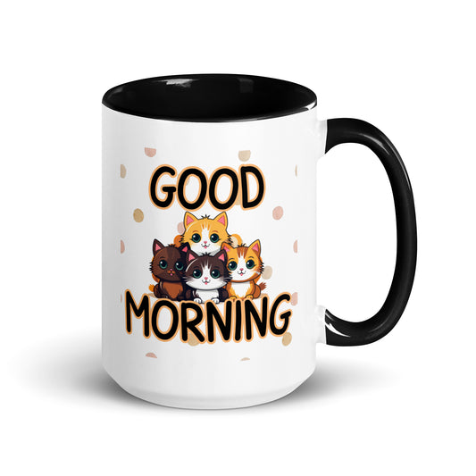 Good Morning Cats: Mug with Color Inside