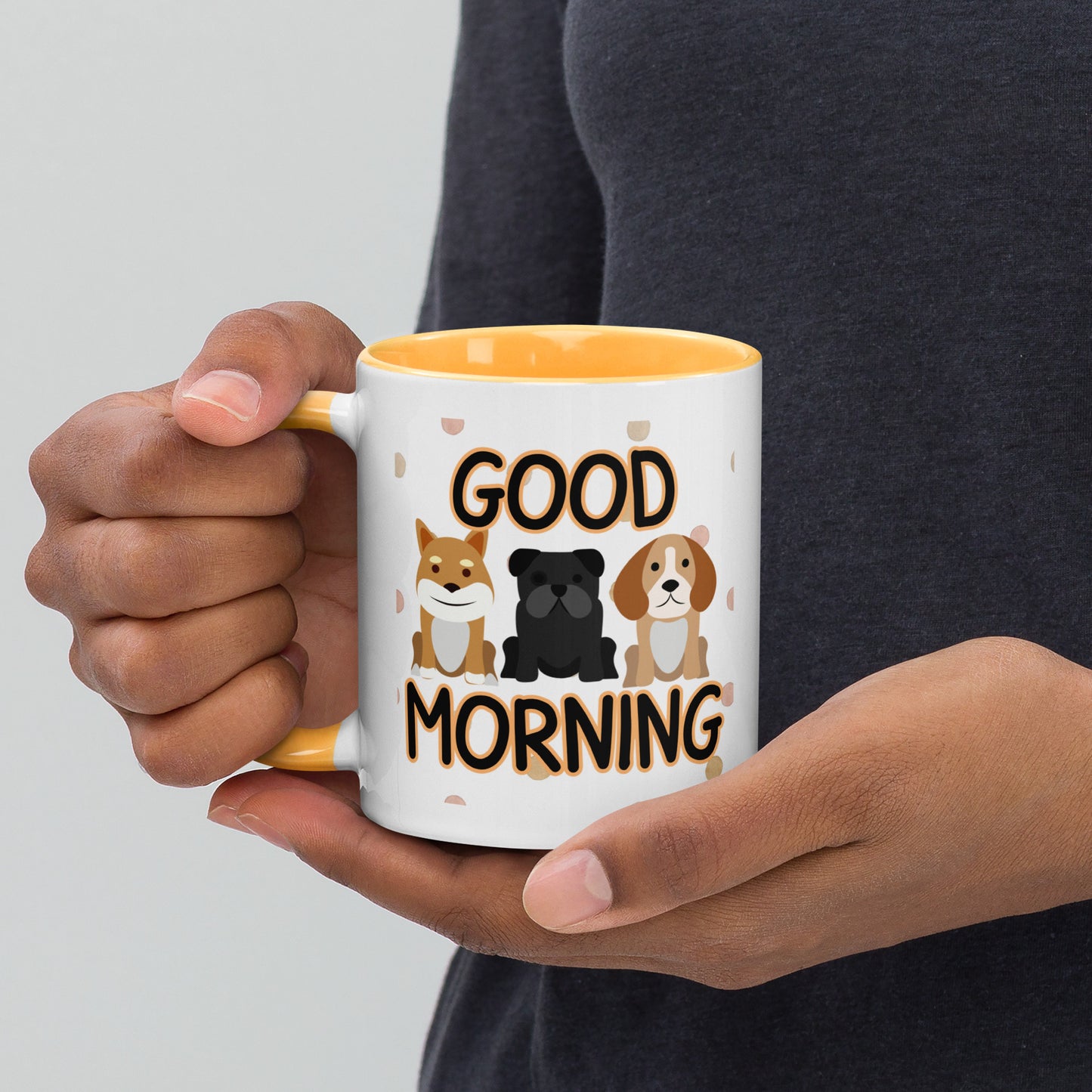 Good Morning Dogs: Mug with Color Inside