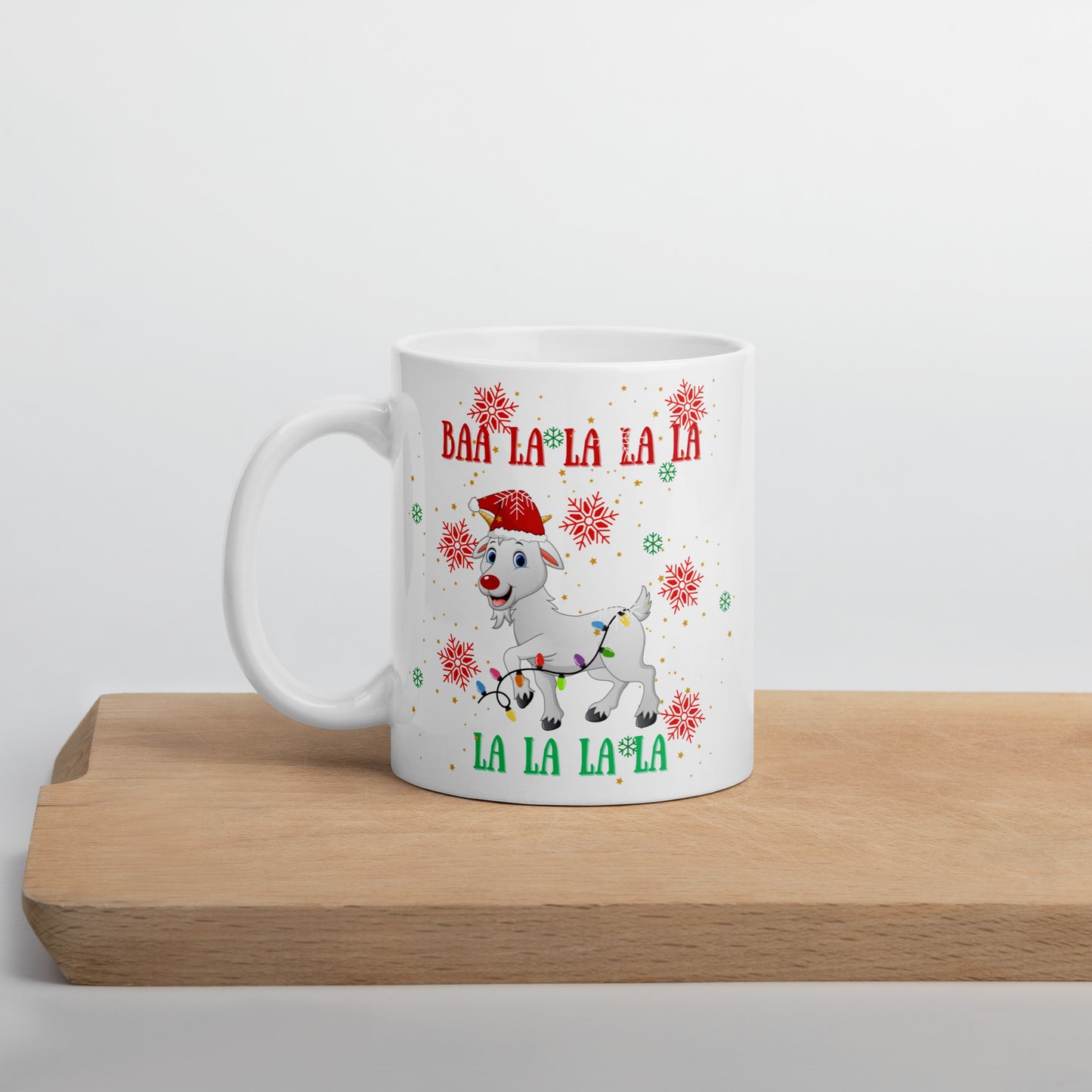 BAA LA LA LA LA: White glossy mug