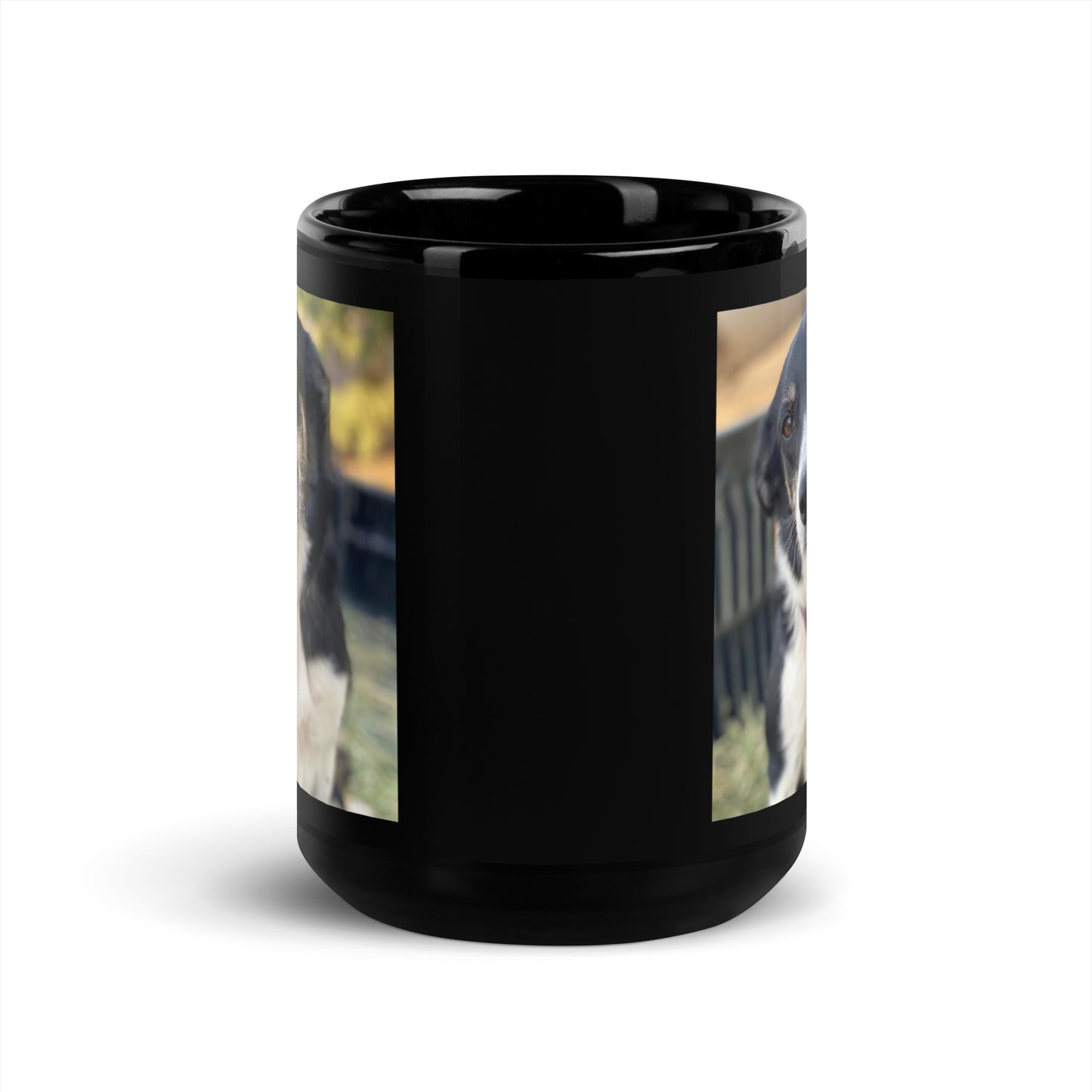 Cue Sweet: Black Glossy Mug