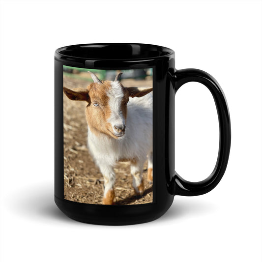 Tiny Dancer Airplane Ears: Black Glossy Mug