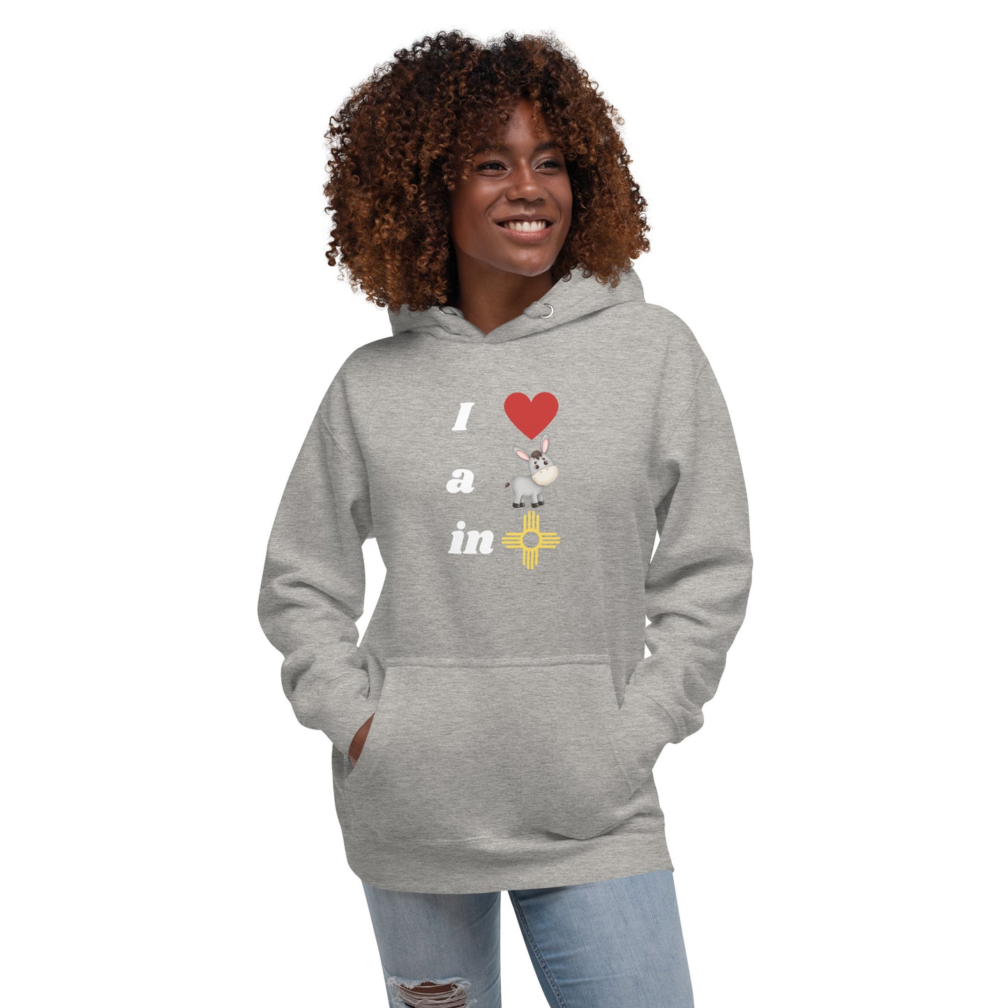 I Love A Donkey In New Mexico: Unisex Hoodie