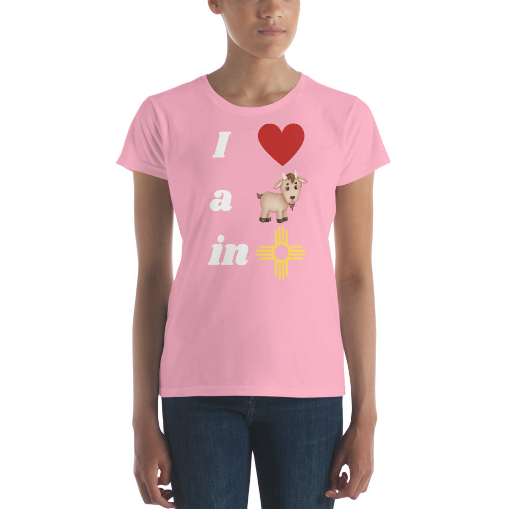 I Love A Goat In New Mexico: Women's Short Sleeve T-shirt