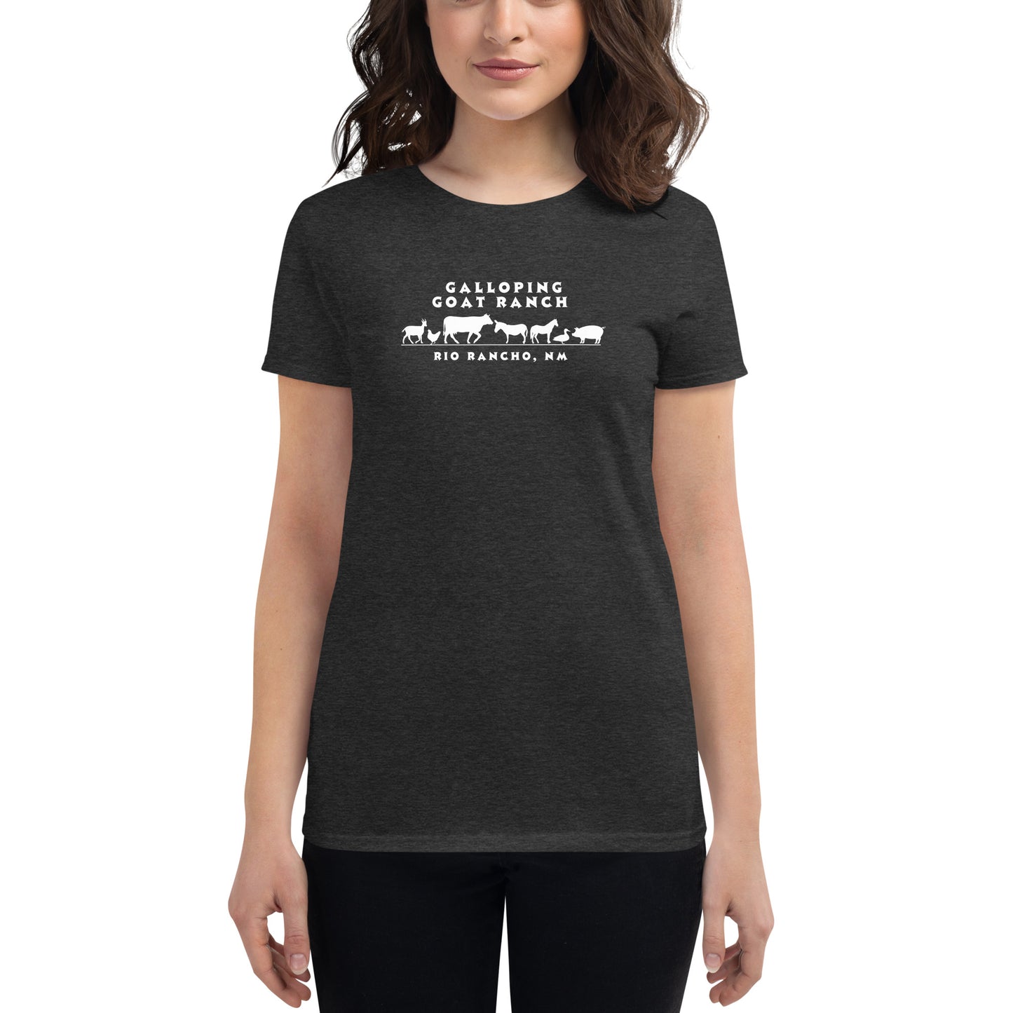 a. Galloping Goat Ranch Animals: Women's Short Sleeve T-shirt